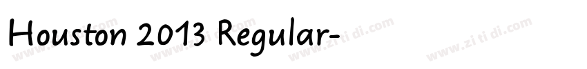 Houston 2013 Regular字体转换